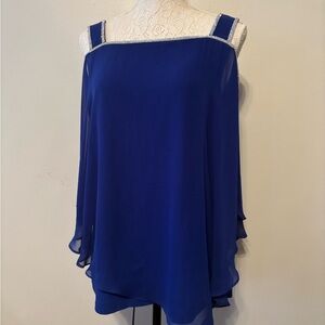 Elegant Blue Women's Top